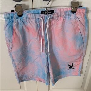 PLAYBOY Men's Tie-Dye Swim Trunks
